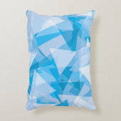 Abstraktes geometrisches Dreieck-Muster Akzentkiss Dekokissen (Vorderseite(Vertikal))