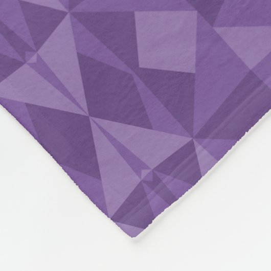 Abstraktes geometrisches Dreieck-Muster Fleecedecke (Ecke)