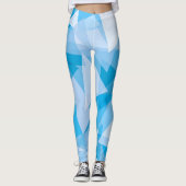 Abstraktes geometrisches Dreieck-Muster | Leggings (Vorderseite)