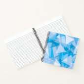 Abstraktes geometrisches Dreieck-Muster | Notizbuc Notizblock (Innenseite)