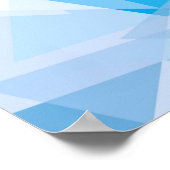 Abstraktes geometrisches Dreieck-Muster | Poster (Ecke)