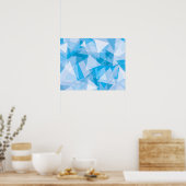 Abstraktes geometrisches Dreieck-Muster | Poster (Küche)