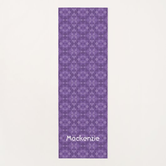 Abstraktes geometrisches Dreieck-Muster Yogamatte (Vorderseite)