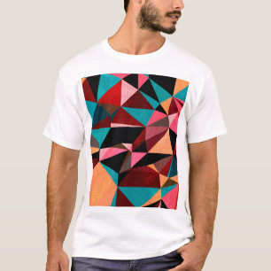 Abstraktes geometrisches Dreieck T-Shirt