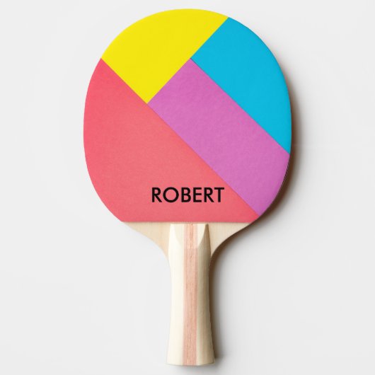 Abstraktes geometrisches Farbmuster für benutzerde Tischtennis Schläger (Rückseite)