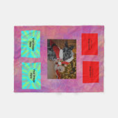 Abstraktes geometrisches fleecedecke (Vorderseite (Horizontal))