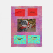 Abstraktes geometrisches fleecedecke (Vorderseite)