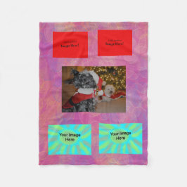 Abstraktes geometrisches fleecedecke