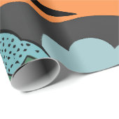 Abstraktes geometrisches Geschenk für den Sonnenun Geschenkpapier (Rolleneckpunkt)