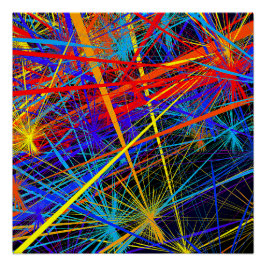 Abstraktes geometrisches Glossarposter Poster