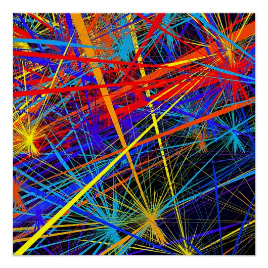 Abstraktes geometrisches Glossarposter Poster (Vorderseite)