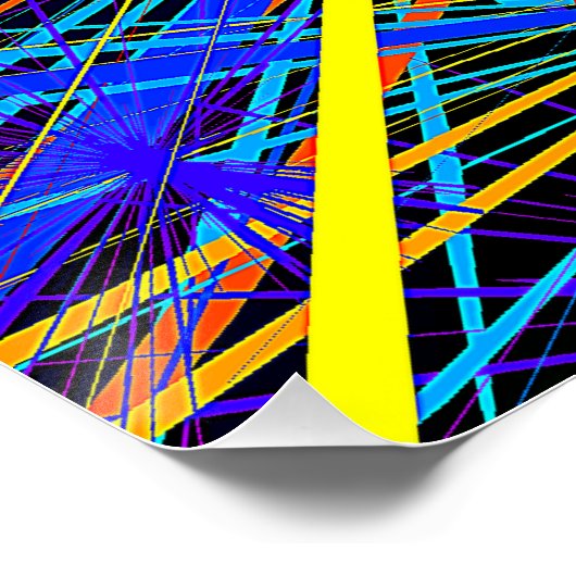 Abstraktes geometrisches Glossarposter Poster (Ecke)