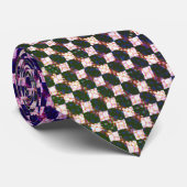 Abstraktes geometrisches Gradient-Karo-Muster 1278 Krawatte (Gerollt)