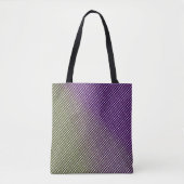 Abstraktes geometrisches Gradient-Schachbrettmuste Tasche (Vorderseite)