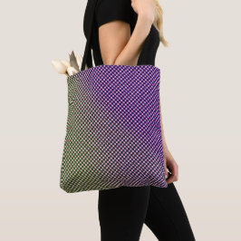 Abstraktes geometrisches Gradient-Schachbrettmuste Tasche