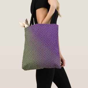 Abstraktes geometrisches Gradient-Schachbrettmuste Tasche