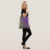 Abstraktes geometrisches Gradient-Schachbrettmuste Tasche (Am Model)