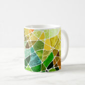 abstraktes geometrisches Grundiermuster, Grunge Kaffeetasse (VorderseiteRechts)
