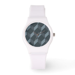 Abstraktes geometrisches Hintergrund-Muster Armbanduhr