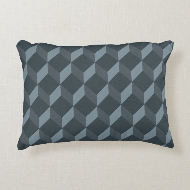 Abstraktes geometrisches Hintergrund-Muster Dekokissen (Vorderseite)