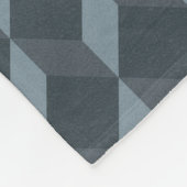 Abstraktes geometrisches Hintergrund-Muster Fleecedecke (Ecke)