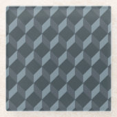 Abstraktes geometrisches Hintergrund-Muster Glasuntersetzer (Vorderseite)