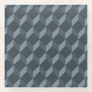 Abstraktes geometrisches Hintergrund-Muster Glasuntersetzer