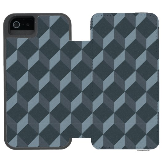 Abstraktes geometrisches Hintergrund-Muster Incipio iPhone Geldbeutel-Hülle (Folio Geöffnet)