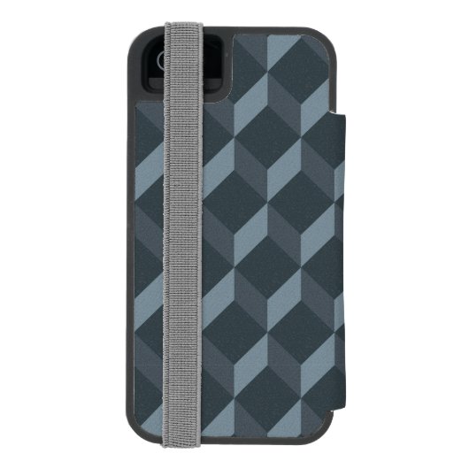 Abstraktes geometrisches Hintergrund-Muster Incipio iPhone Geldbeutel-Hülle (Folio Rückseite)