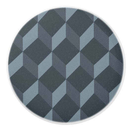 Abstraktes geometrisches Hintergrund-Muster Keramikknauf (Vorderseite)