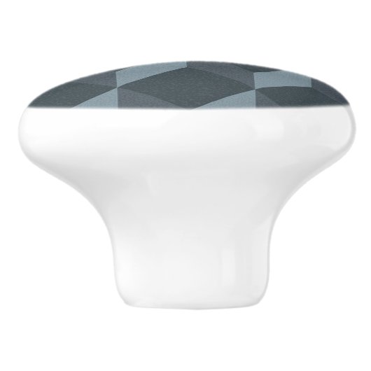 Abstraktes geometrisches Hintergrund-Muster Keramikknauf (Seitenansicht)