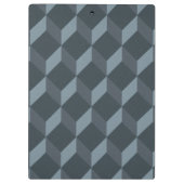 Abstraktes geometrisches Hintergrund-Muster Klemmbrett (Rückseite)