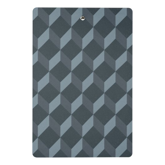 Abstraktes geometrisches Hintergrund-Muster Mini Klemmbrett (Rückseite)