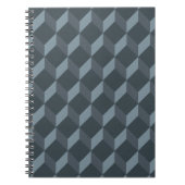 Abstraktes geometrisches Hintergrund-Muster Notizblock (Vorderseite)