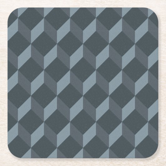 Abstraktes geometrisches Hintergrund-Muster Rechteckiger Pappuntersetzer (Vorderseite)