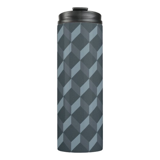 Abstraktes geometrisches Hintergrund-Muster Thermosbecher (Vorderseite)