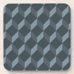 Abstraktes geometrisches Hintergrund-Muster Untersetzer