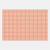 Abstraktes geometrisches Hintergrundbild in warmen Geschenkpapier Set (Vorderseite 3)