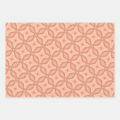 Abstraktes geometrisches Hintergrundbild in warmen Geschenkpapier Set (Vorderseite 2)