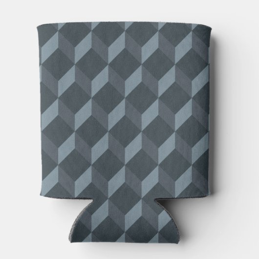 Abstraktes geometrisches Hintergrundmuster Dosenkühler (Rückseite)