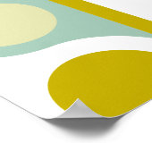 abstraktes geometrisches Indianermuster Poster (Ecke)