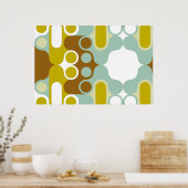 abstraktes geometrisches Indianermuster Poster (Küche)