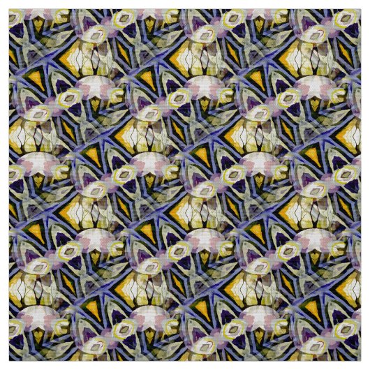 Abstraktes geometrisches Kaleidoskop Stoff (Muster)