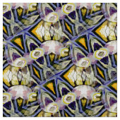 Abstraktes geometrisches Kaleidoskop Stoff (Nahaufnahme)