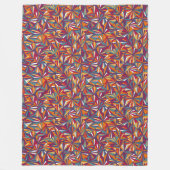 Abstraktes geometrisches Kunst-Decke Fleecedecke (Vorderseite)