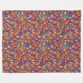 Abstraktes geometrisches Kunst-Decke Fleecedecke (Vorderseite (Horizontal))