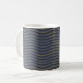 abstraktes geometrisches Linienmuster Kaffeetasse (Vorderseite Links)