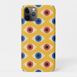 Abstraktes geometrisches modernes fettes Böse-Auge Case-Mate iPhone Hülle