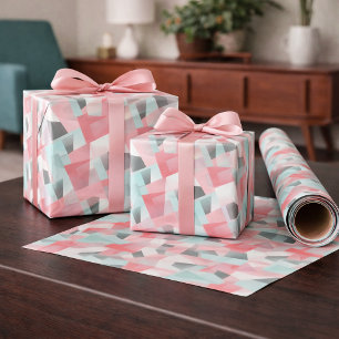 Abstraktes geometrisches modernes Geschenkpapier