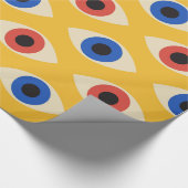 Abstraktes geometrisches modernes gewagtes Böser-B Geschenkpapier (Ecke)
